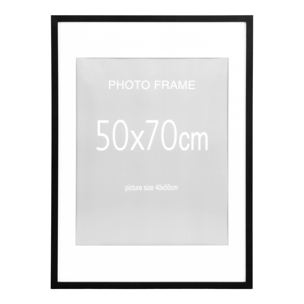 House Nordic Set de rame foto Marbella, 7 negre și 8 naturale 50x70 cm [2]