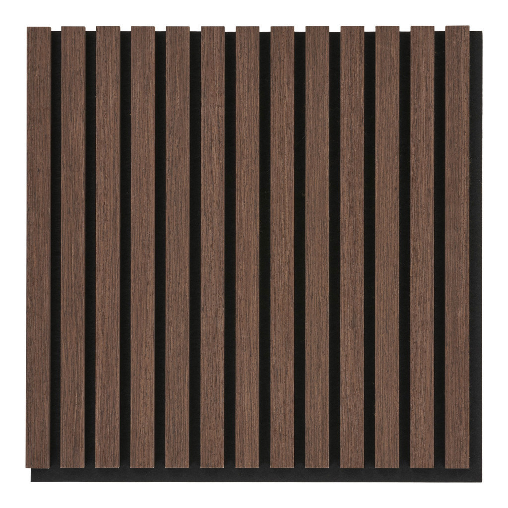 Panou acustic perete - House Nordic Panou acustic, furnir de lemn, nuc, efect nuc 52x52x2,2 cm