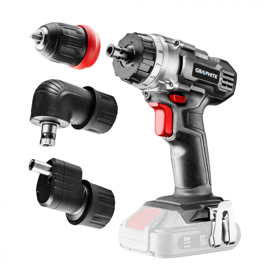 Şurubelniţă - Graphite Șurubelniță cu burghiu fără fir, energy+ 18v fără acumulator, Grafit