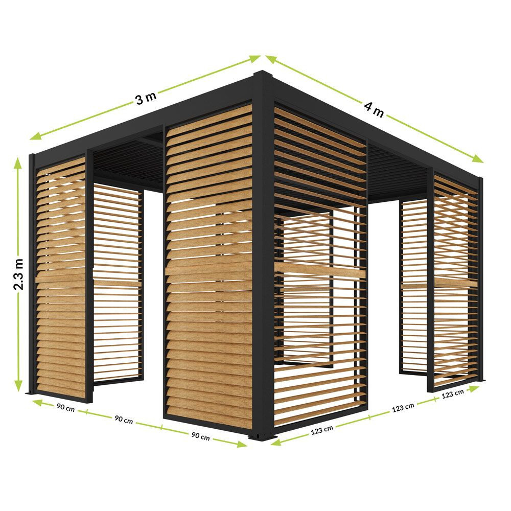 Mirpol Panou lateral laminat LUXE (R) 123x218cm până la 4 m lemn [2]