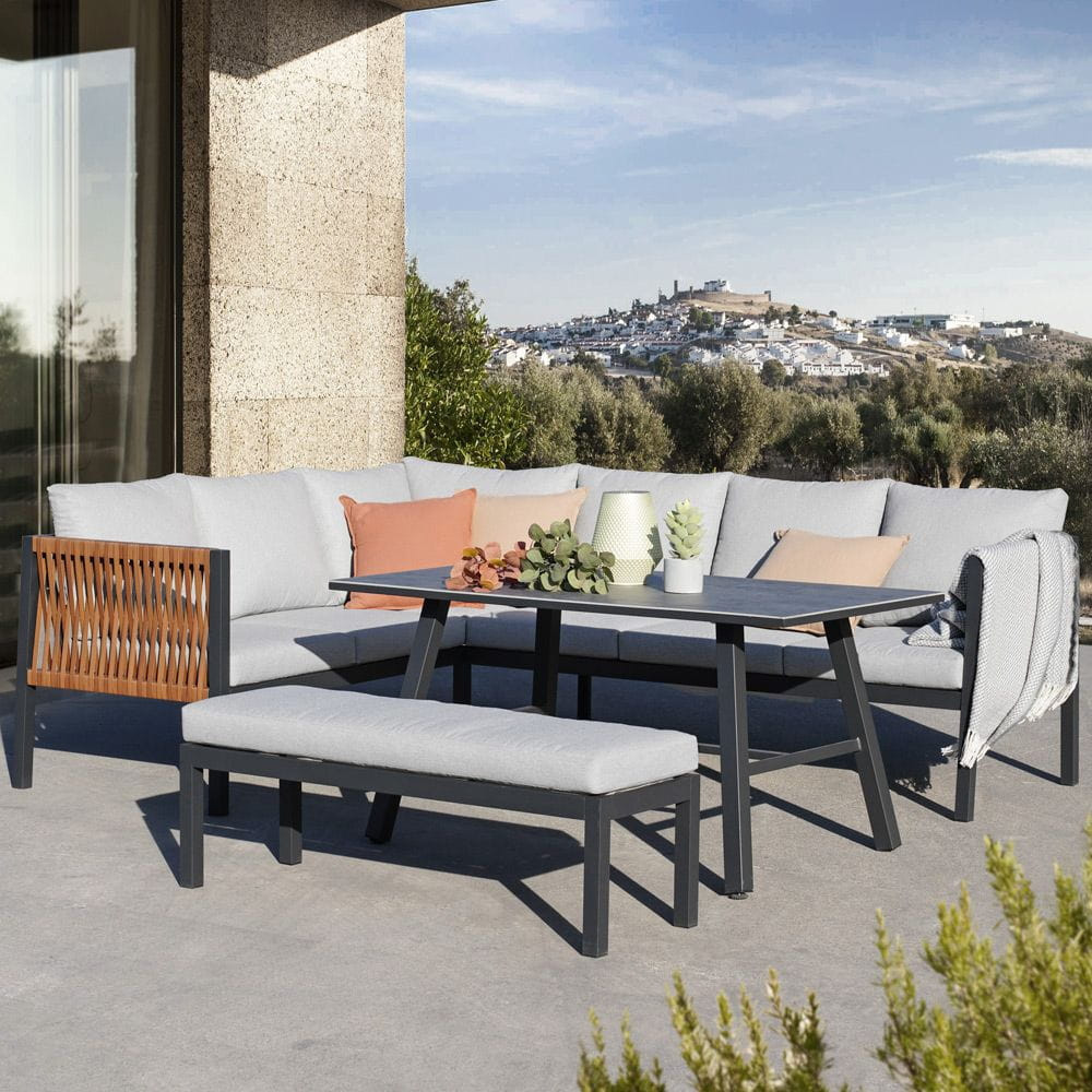 Mirpol Set de mobilier de grădină de colț Texas cu 8 locuri [1]