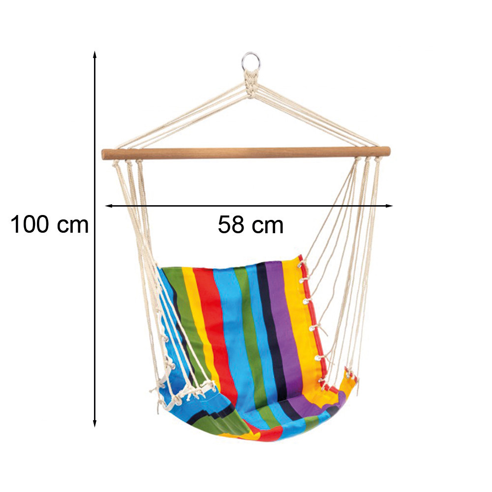 Mirpol Fotoliu suspendat colorat cu dungi Brasil [1]