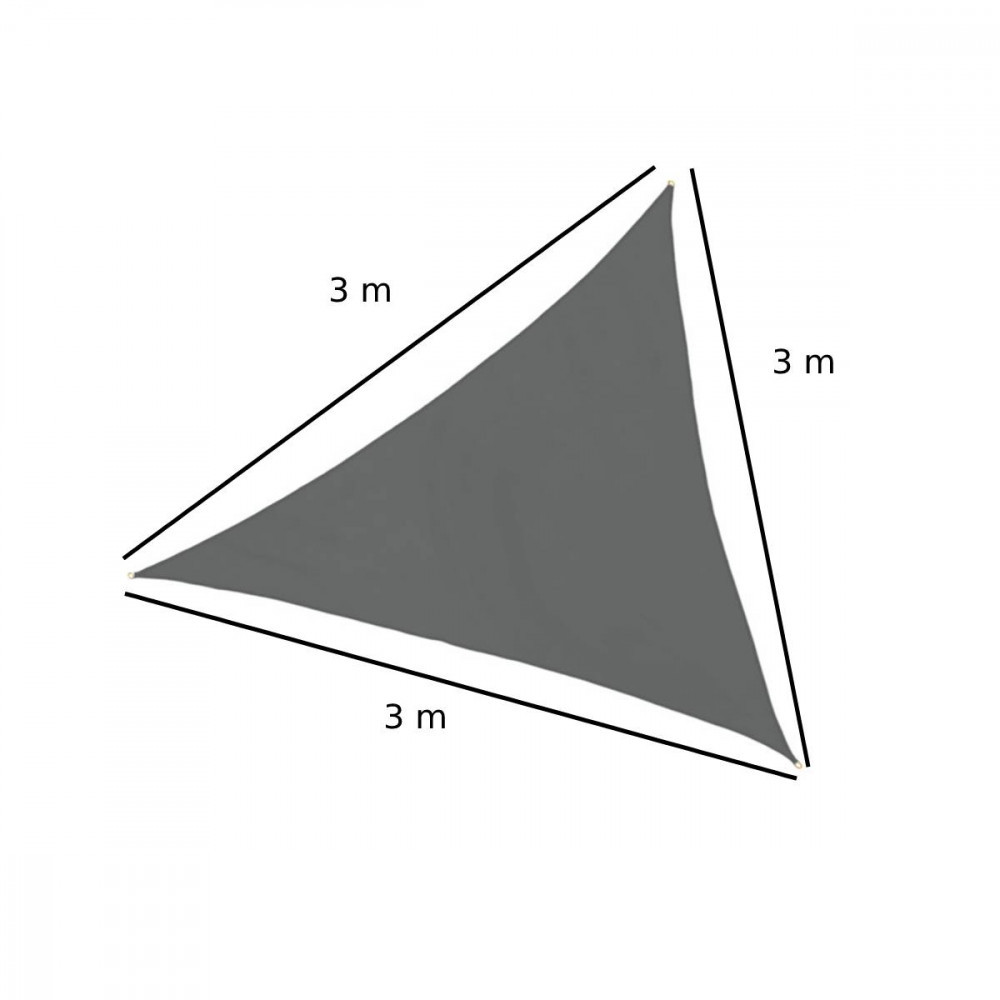 Mirpol Sunflow solar naviga triunghi 3x3x3 m antracit [1]