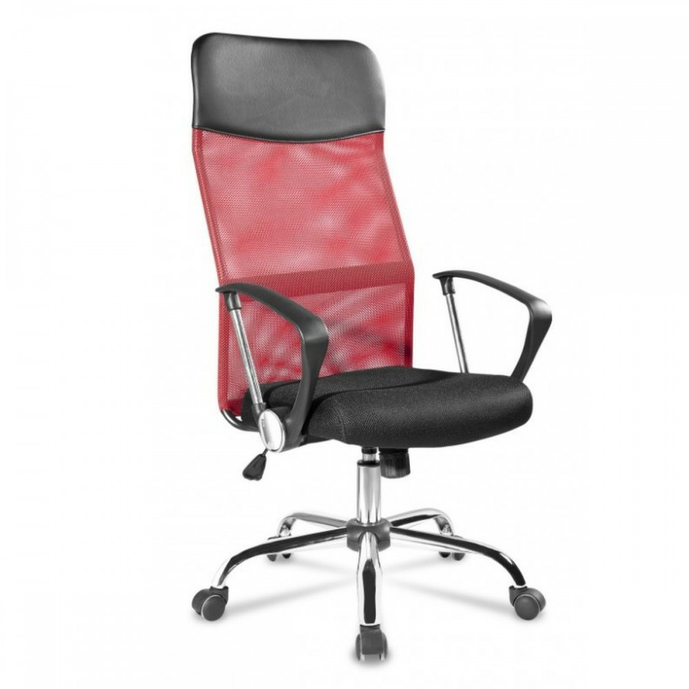 Scaun rotativ birou - Mirpol Scaun rotativ Lincoln negru-roșu