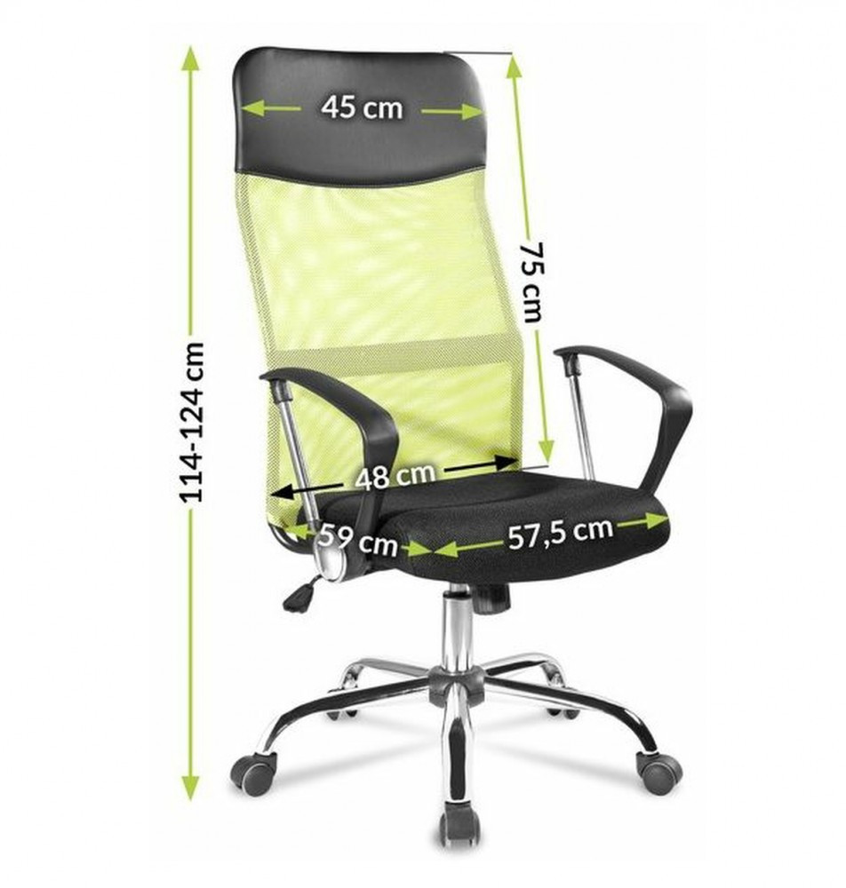 Mirpol Scaun rotativ Lincoln negru-verde [9]