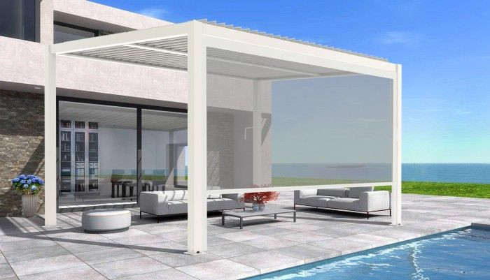 Mirpol Copertină electrică LUXE 370x218cm până la 4 m alb [2]