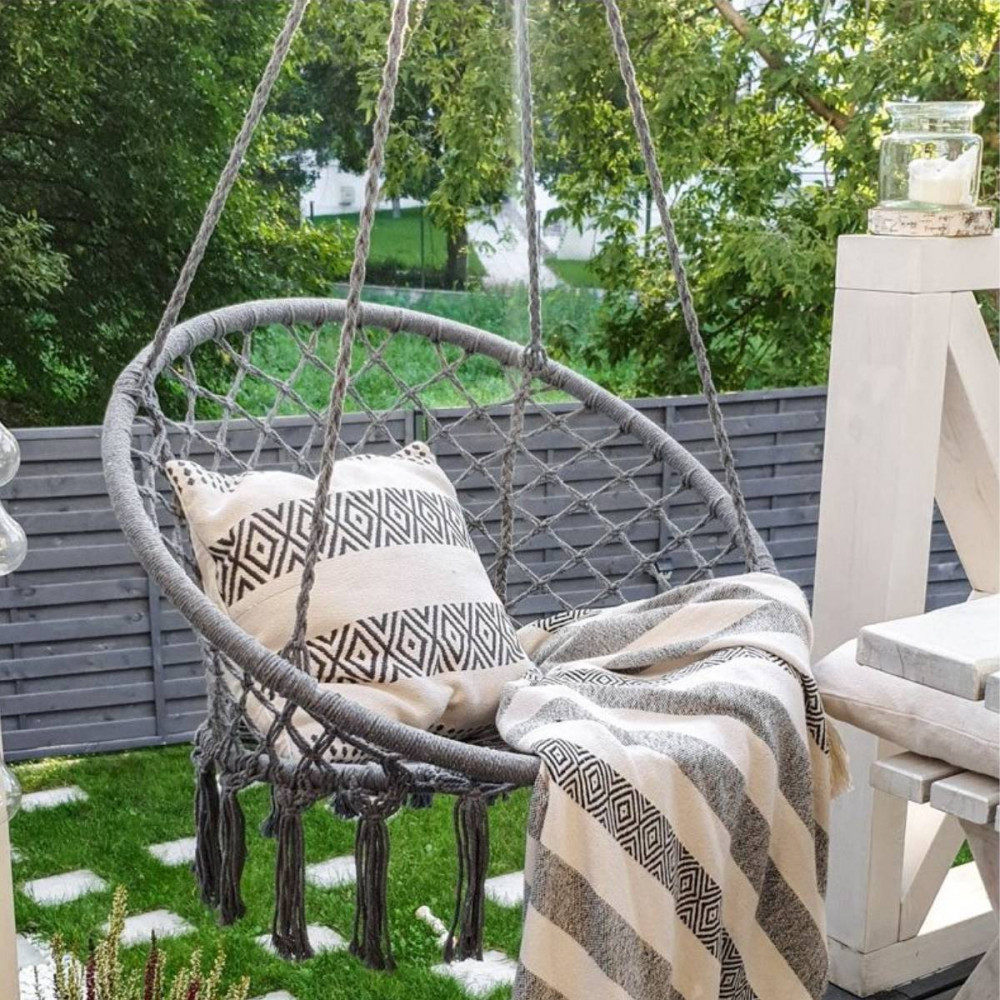 Mirpol Fotoliu suspendat Brasil Hoop, gri [7]