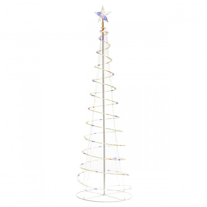 Sezonier - Mirpol LED spirală pom de Crăciun 180 cm multicolor