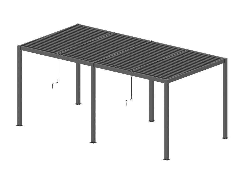 Mirpol Pergola LUXE 7,8x3m antracit cu iluminare LED [1]