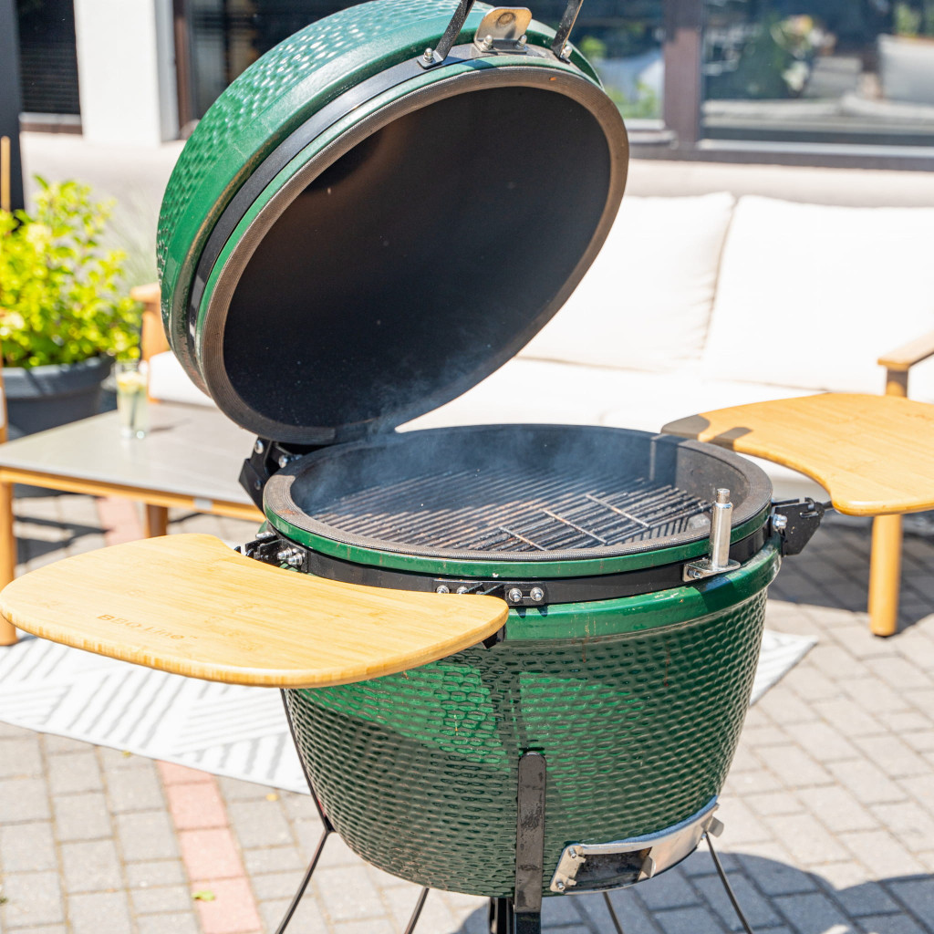 Mirpol Grătar ceramic pentru cărbuni cu rafturi laterale, grilă de 52 cm [5]