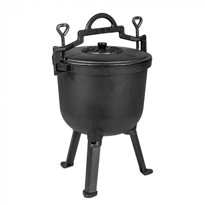 Grătar grădină - Mirpol Oală din fontă cu picioare 5 litri