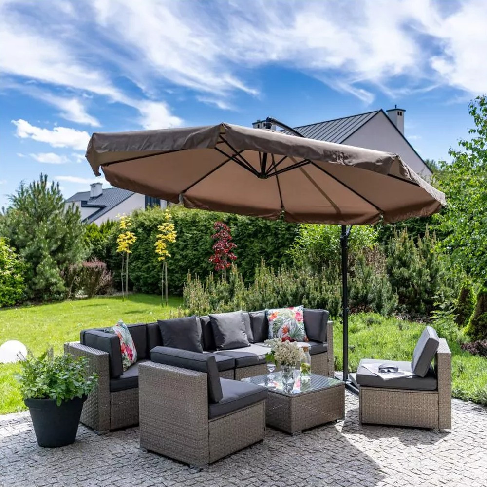 Mirpol Umbrelă de soare Garden Hero maro [2]