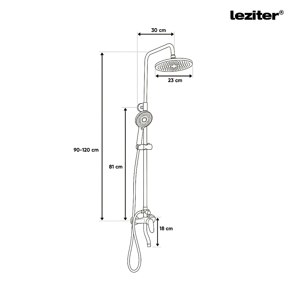 Leziter Set de duș Sena [2]