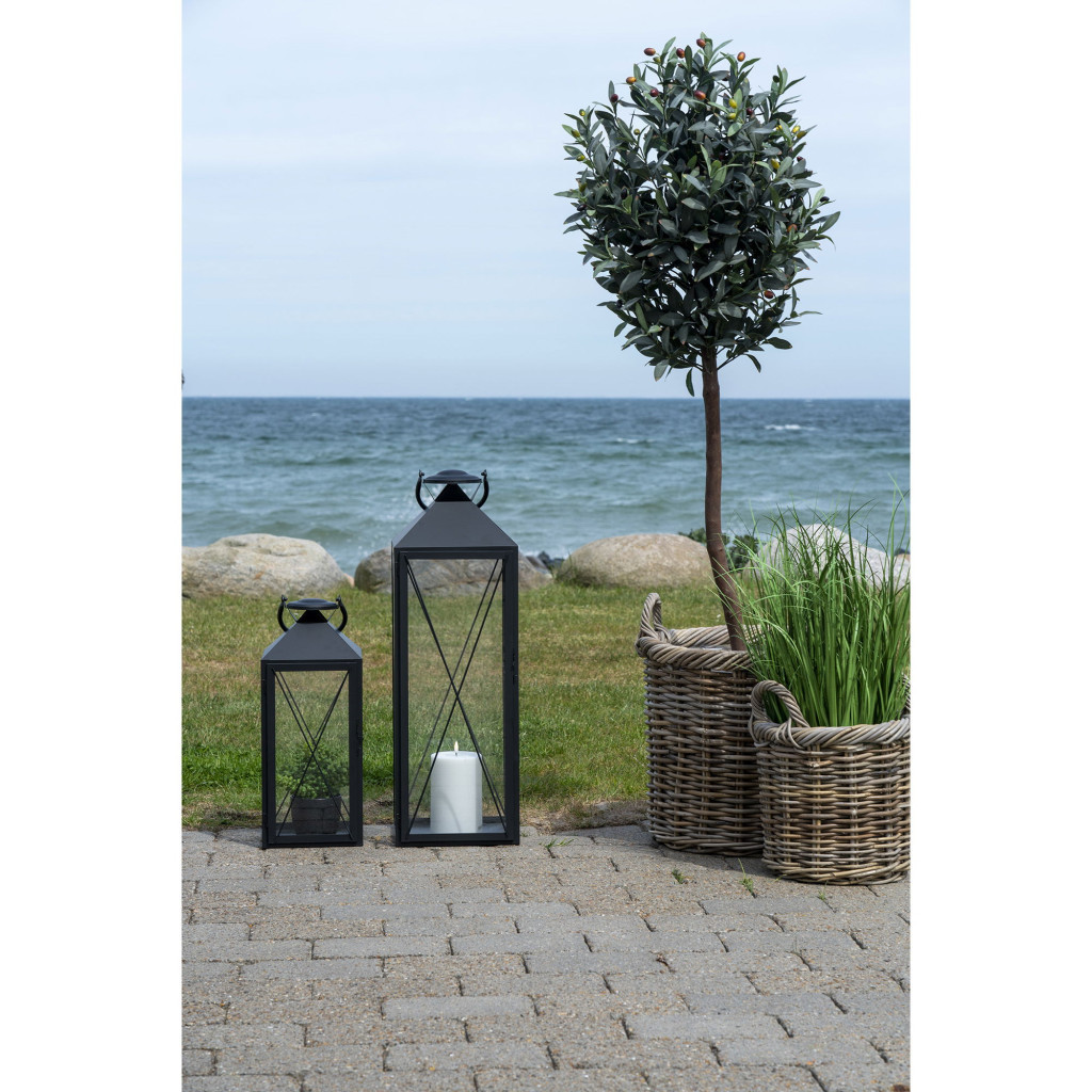 House Nordic Lanterne decorative Casa, oțel/vidră, negru, set de 2 [7]