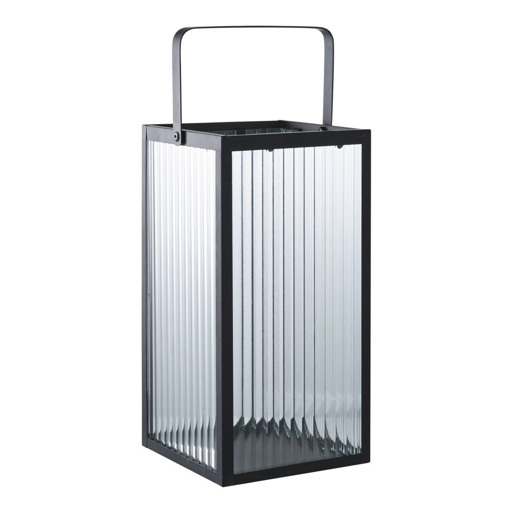 House Nordic Lanternă decorativă Almonte, metal/glass, negru [2]