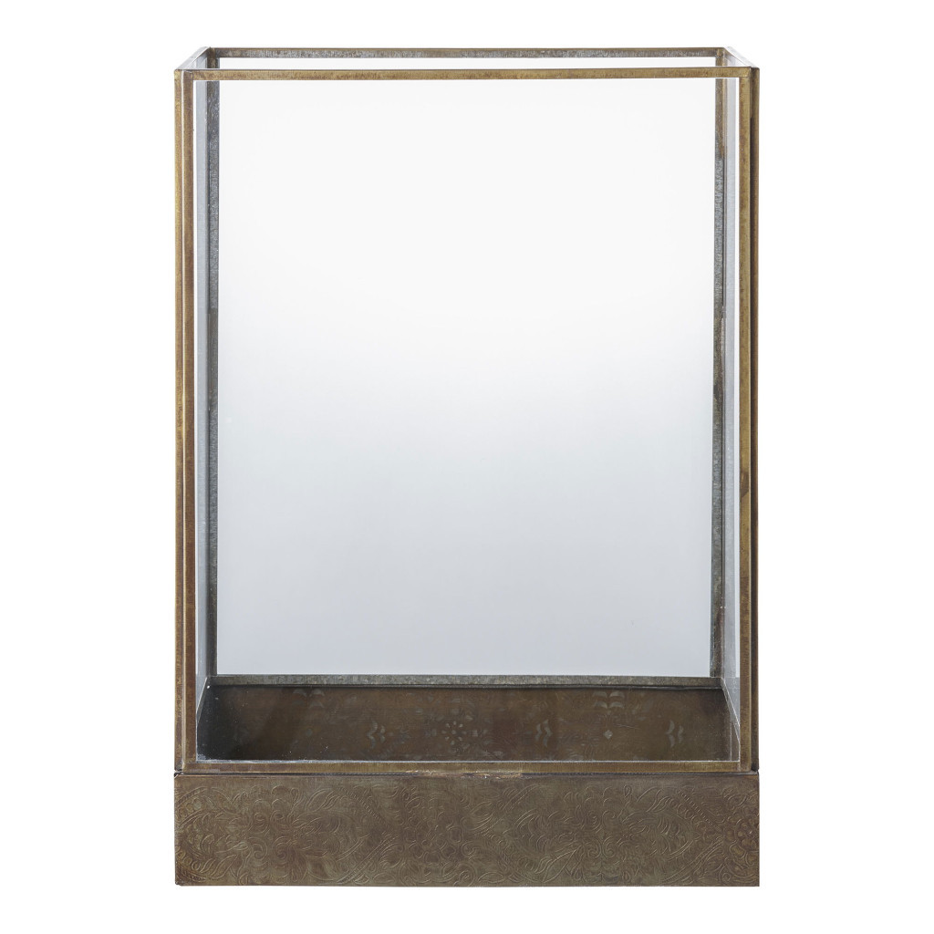 Accesorii decorative - House Nordic Lanternă decorativă Manali, metal/vidră, cupru antic