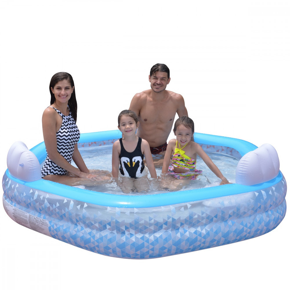 Mirpol Piscină gonflabilă hexagonală pentru copii 223 x 211 x 58 cm [1]