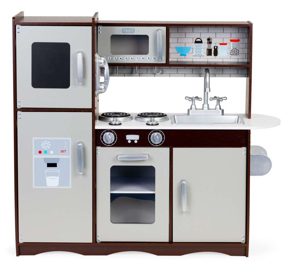 Homelux Bucătărie pentru copii din lemn cu dulapuri și frigider [1]