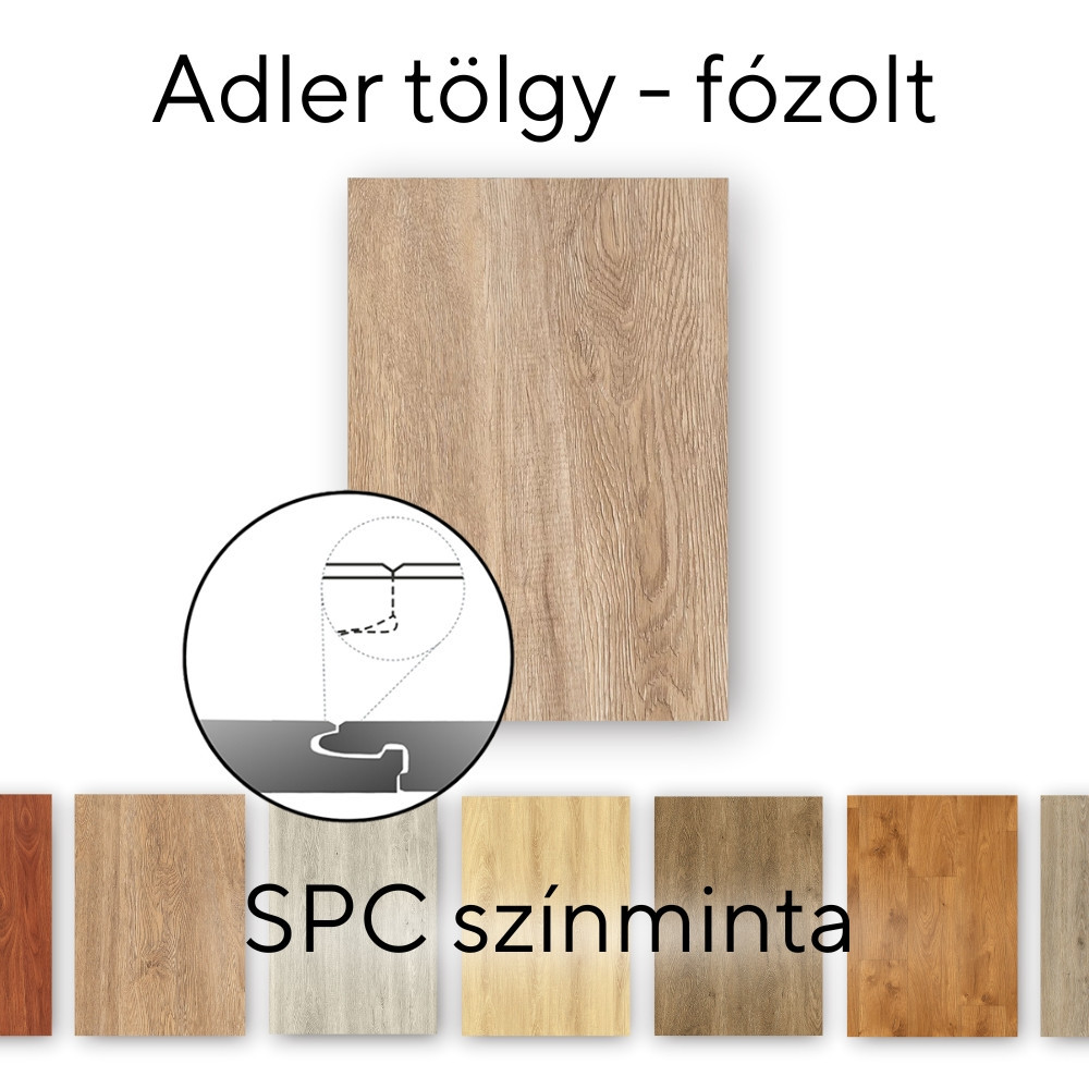 Pardoseală SPC - Leziter Pardoseală laminată Leziter Adler stejar vinil SPC mostră/buc