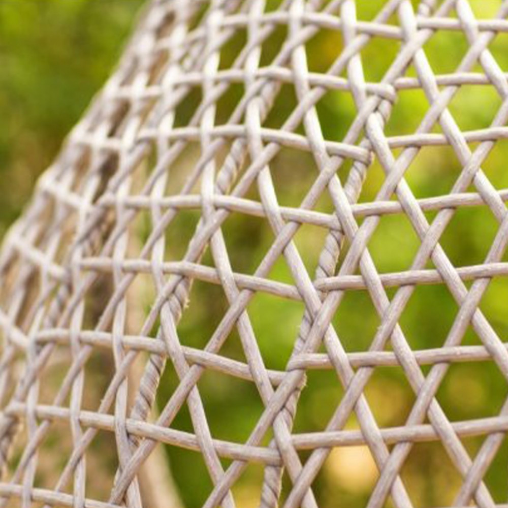 Logé Garden Scaun suspendat ALANISDG gri închis - cu coș bej [8]