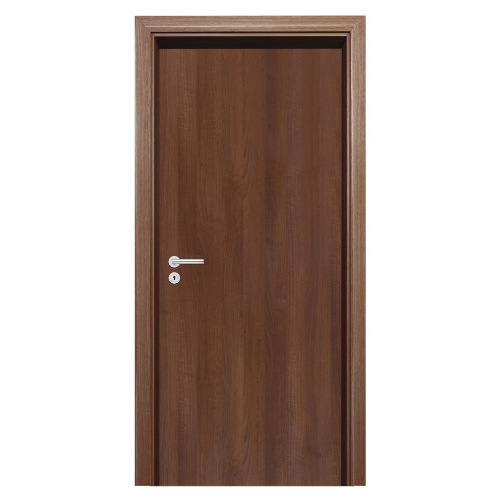 Leziter Blat de ușă decorativ, nuc primo 90, dreapta, încuietoare BB [2]