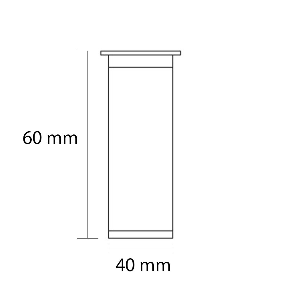 Leziter Picior de mobilier Uni 60 mm argintiu [2]