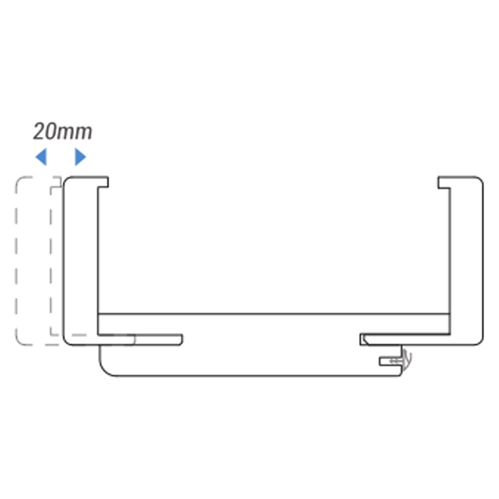 Leziter Balama decorativă din lemn de nuc primo 75/210 12-14 cromată dreapta [4]