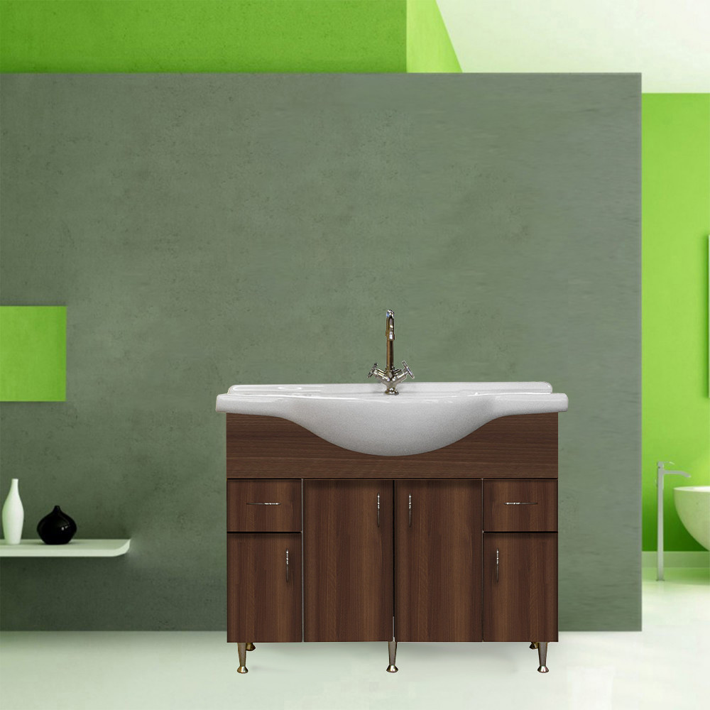 Leziter Dulap inferior Bianca Plus 105 cu lavoar [2]