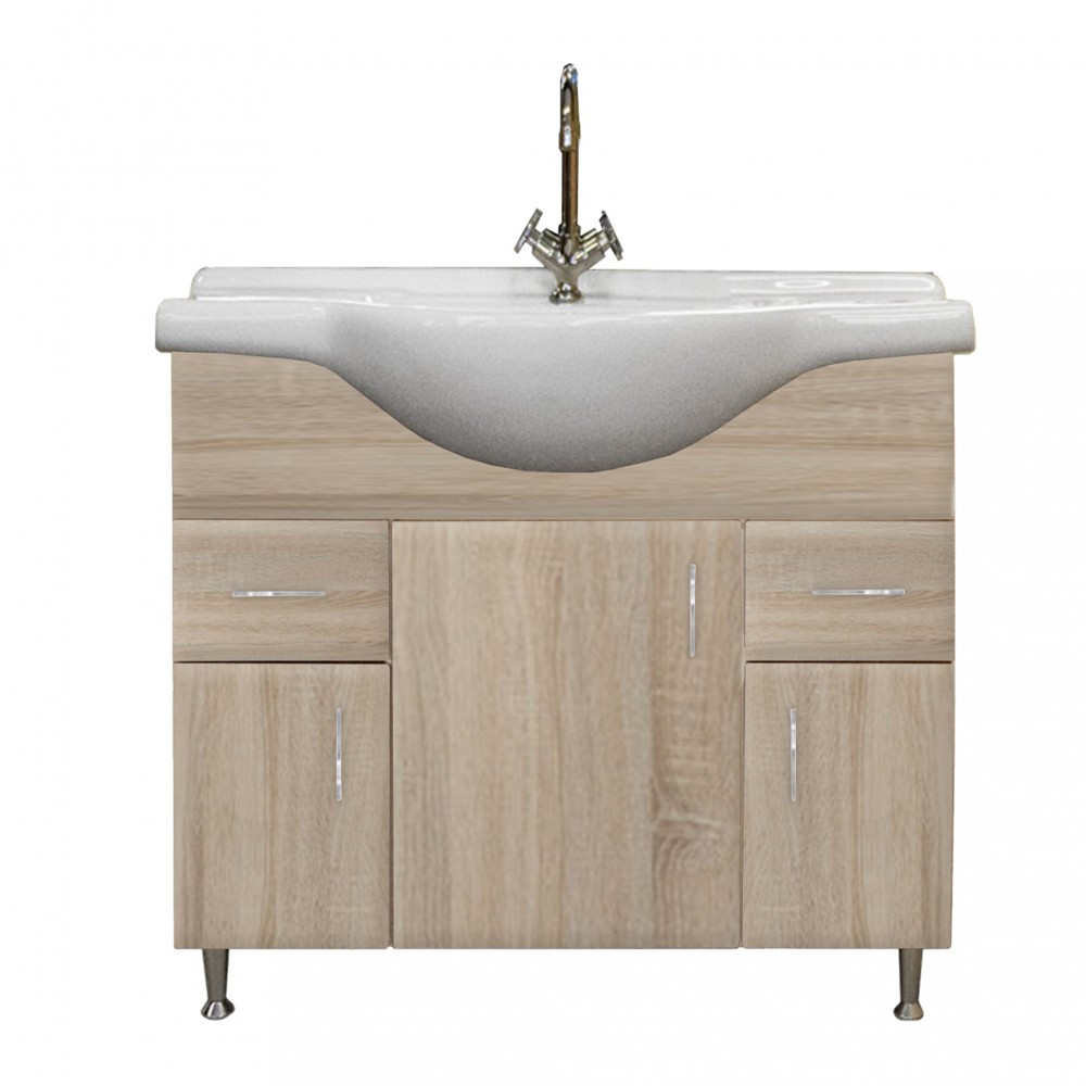 Mască lavoar - Leziter Dulap inferior Bianca Plus 85 cu lavoar