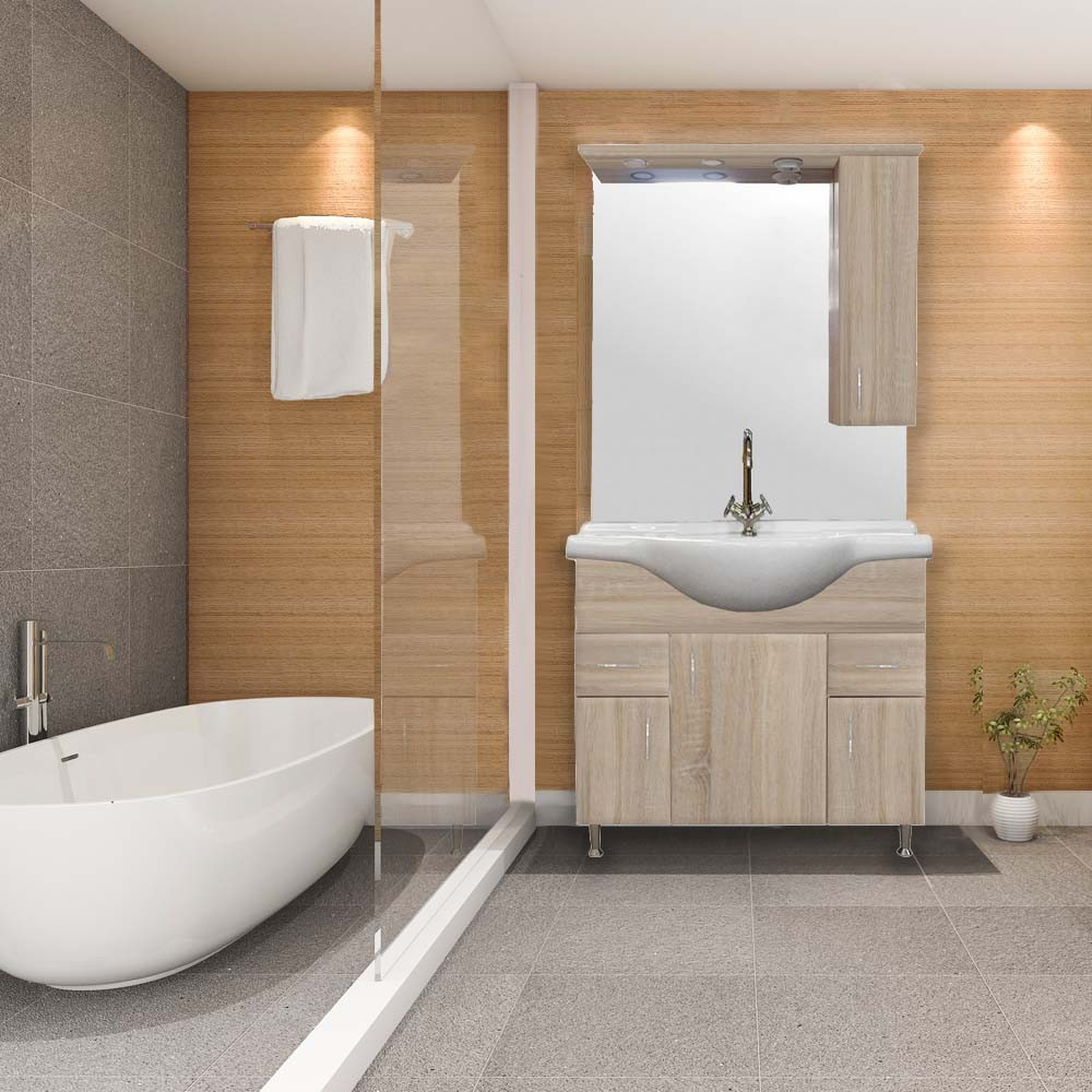 Leziter Set mobilier baie Bianca 85 completă [2]