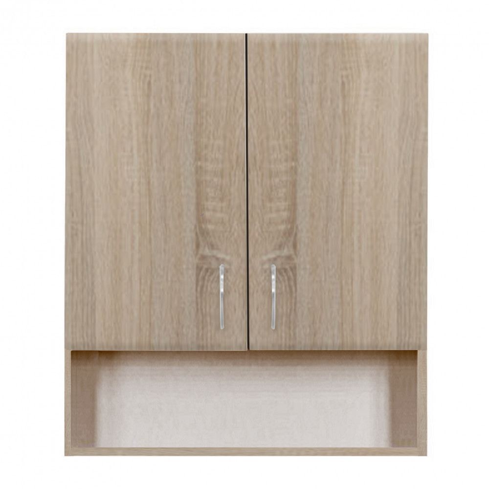 Dulap baie suspendat - Leziter Dulap suspendat Bianca Plus 60 cu 2 uși, fund deschis, culoare stejar sonoma