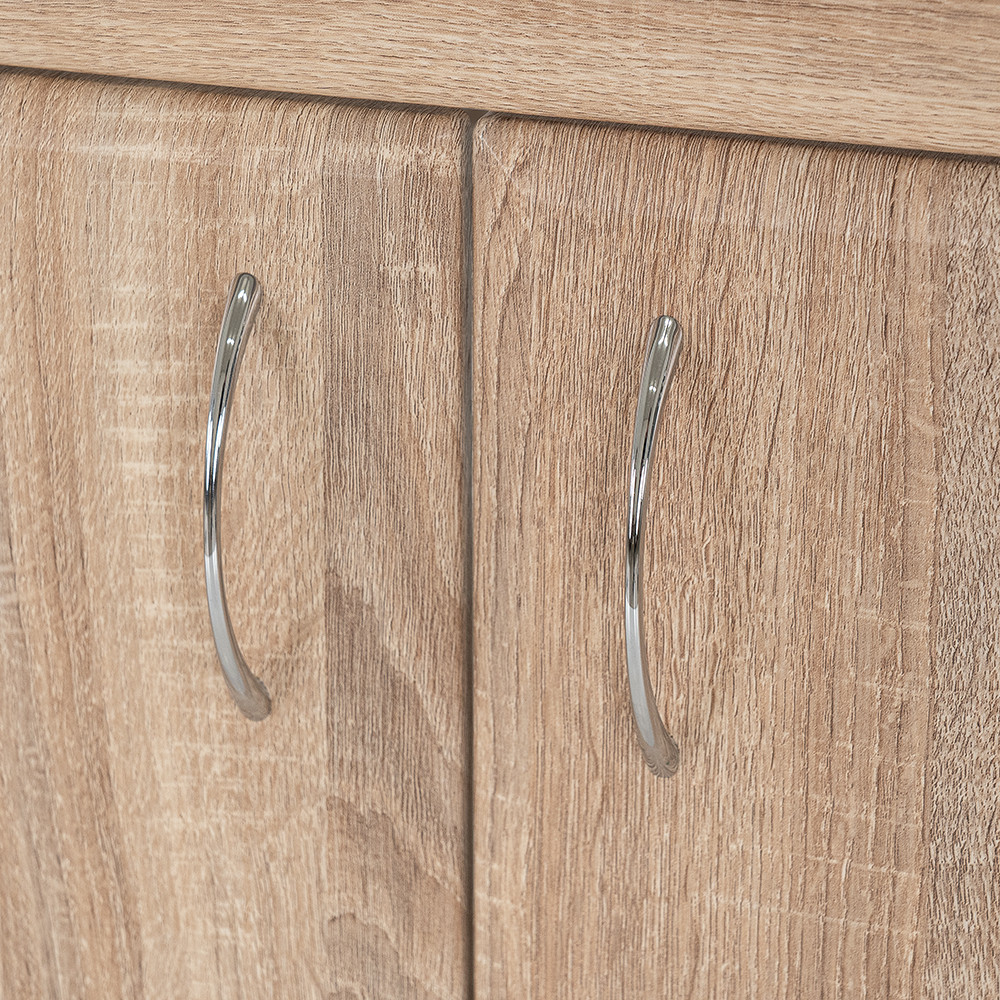 Leziter Dulap inferior Bianco 130 fără chiuvetă cu blat din beton stejar sonoma [3]