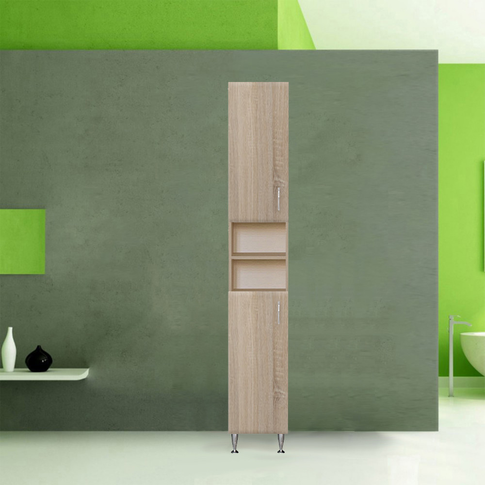 Leziter Dulap înalt Bianca Plus 30 cu 2 uși, deschis, culoare stejar sonoma, universal [2]