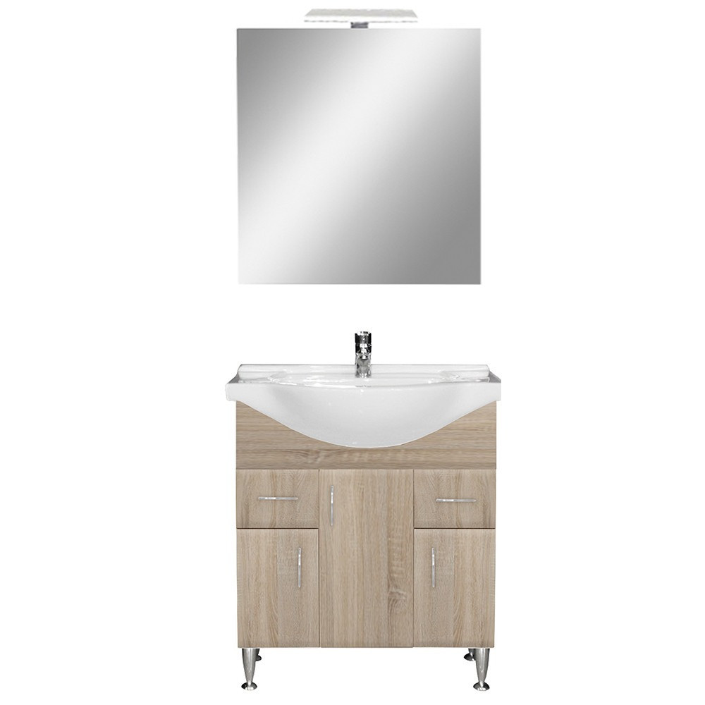 Baie - Leziter Set mobilier baie Bianca Prime75 completă