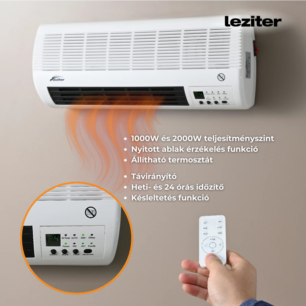 Leziter Încălzitor electric de perete Thira 1000W/2000W [3]