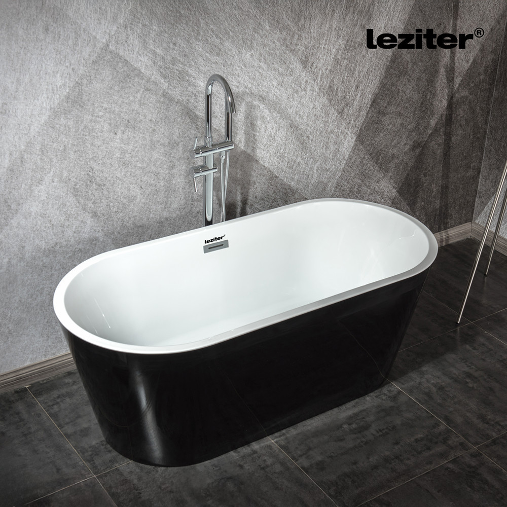 Leziter Cadă de baie independentă Noa neagră [1]