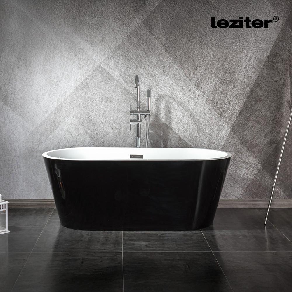 Leziter Cadă de baie independentă Noa neagră [6]