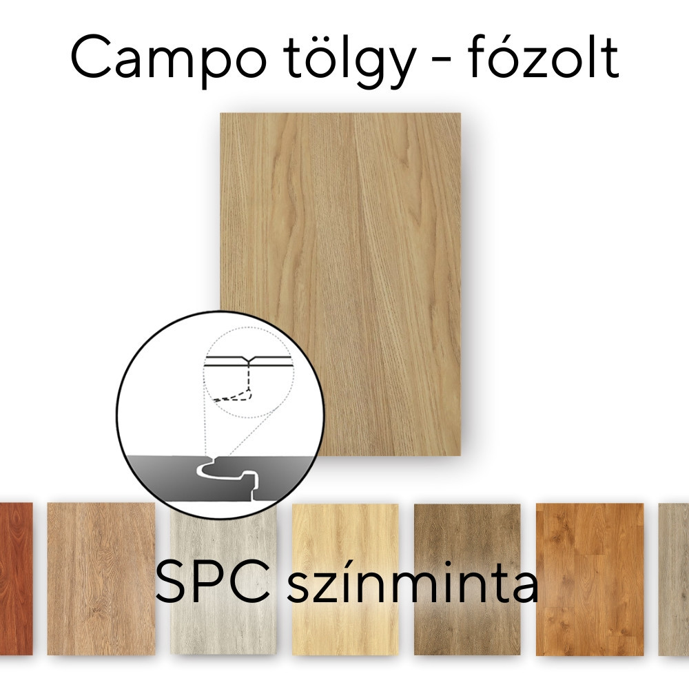 Pardoseală SPC - Leziter Pardoseală laminată Leziter Campo stejar vinil SPC mostră/buc
