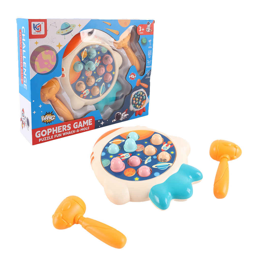 Jucării pentru copii și bebeluși - Leziter Planet chase arcade joc de societate cu ciocane Whack-A-Mole