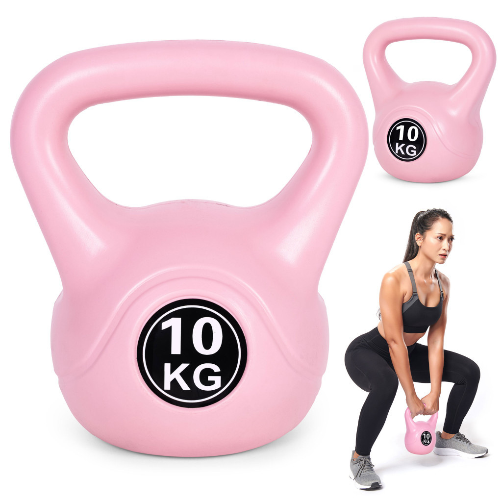 Articole de fitness - Homelux Kettlebell 10 kg roz