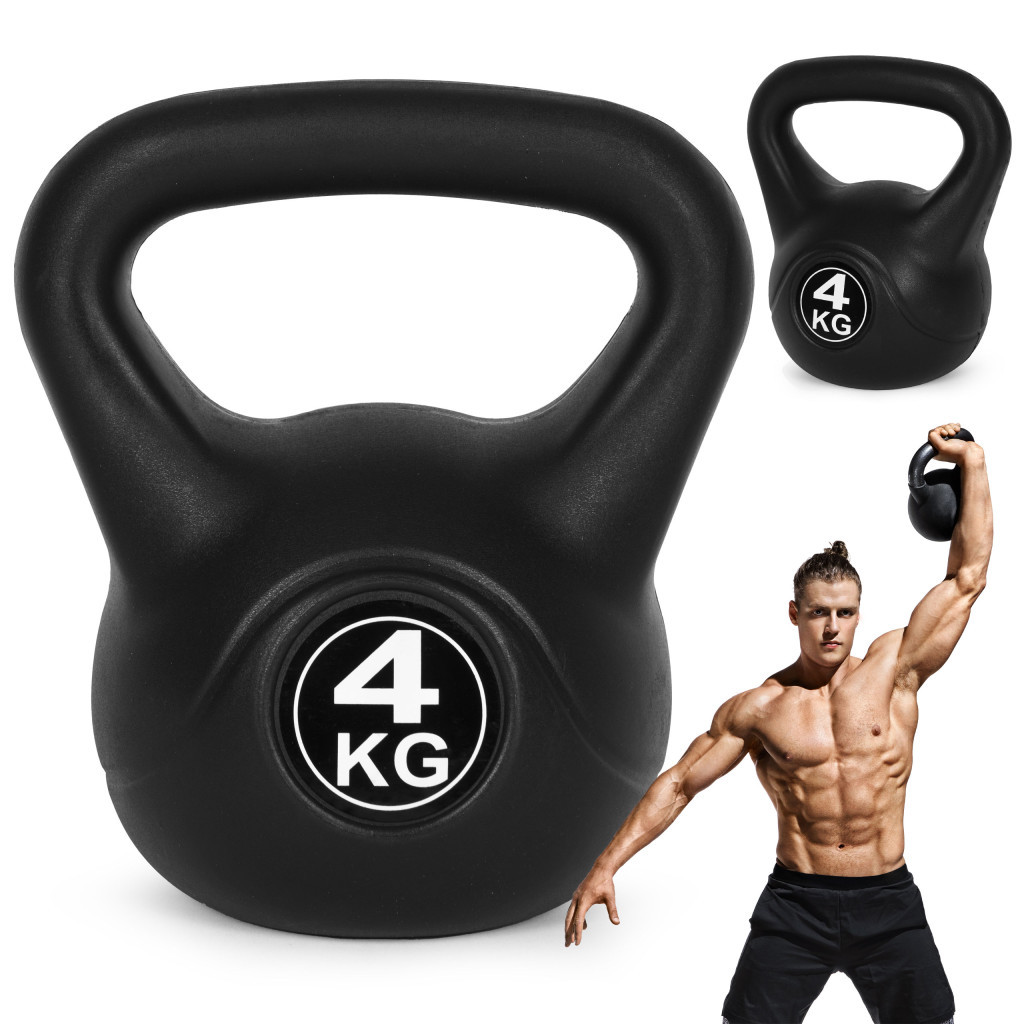 Articole de fitness - Homelux Kettlebell 4 kg negru
