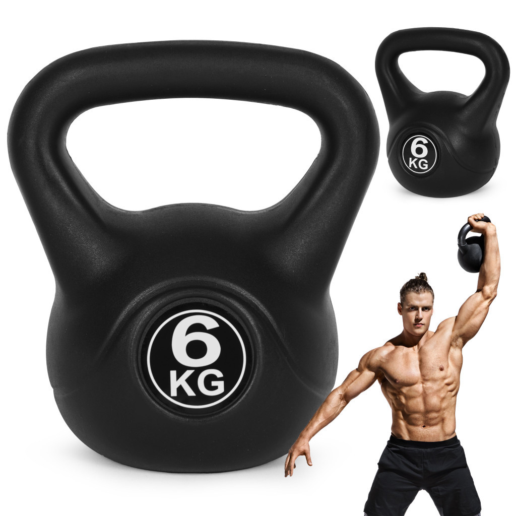 Articole de fitness - Homelux Kettlebell 6 kg negru