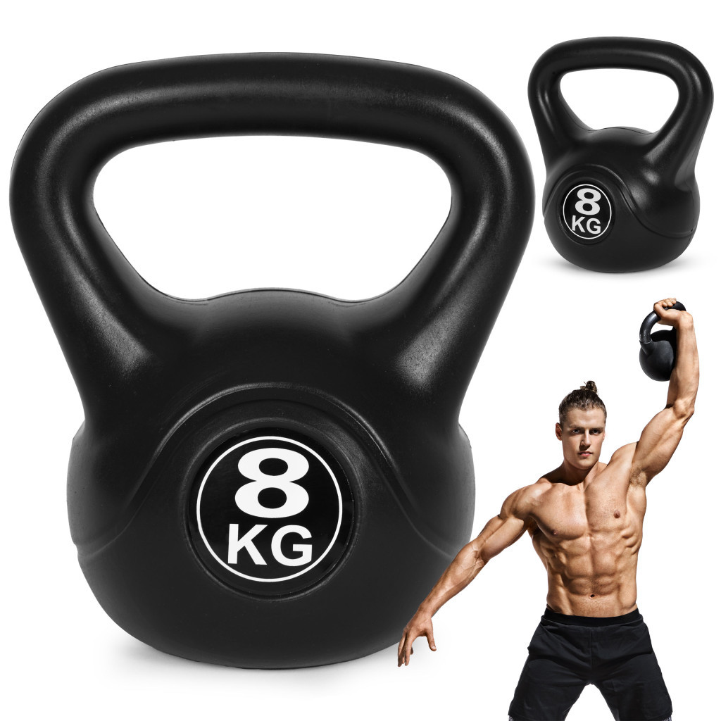 Articole de fitness - Homelux Kettlebell 8 kg negru