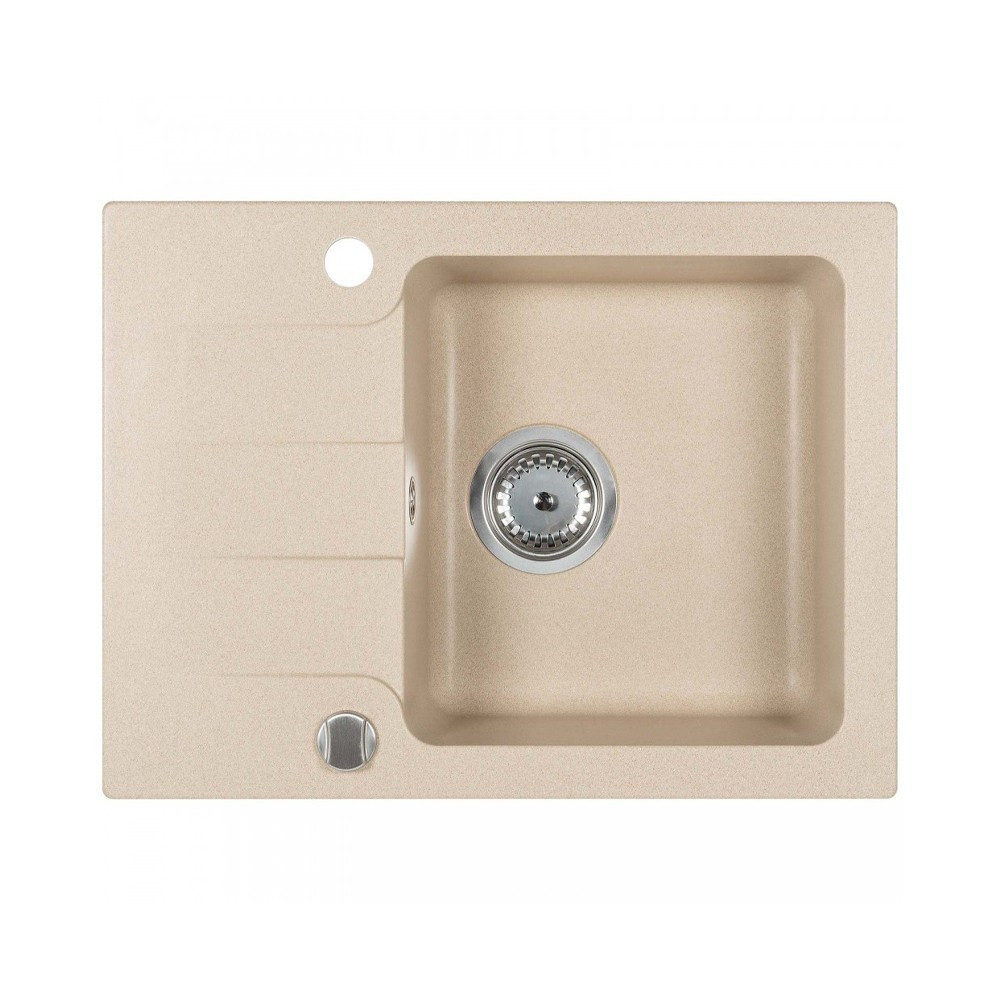 Chiuvetă granit - Kerra Chiuvetă din granit Coast 25 cu o cuvă, tip picurare, bej