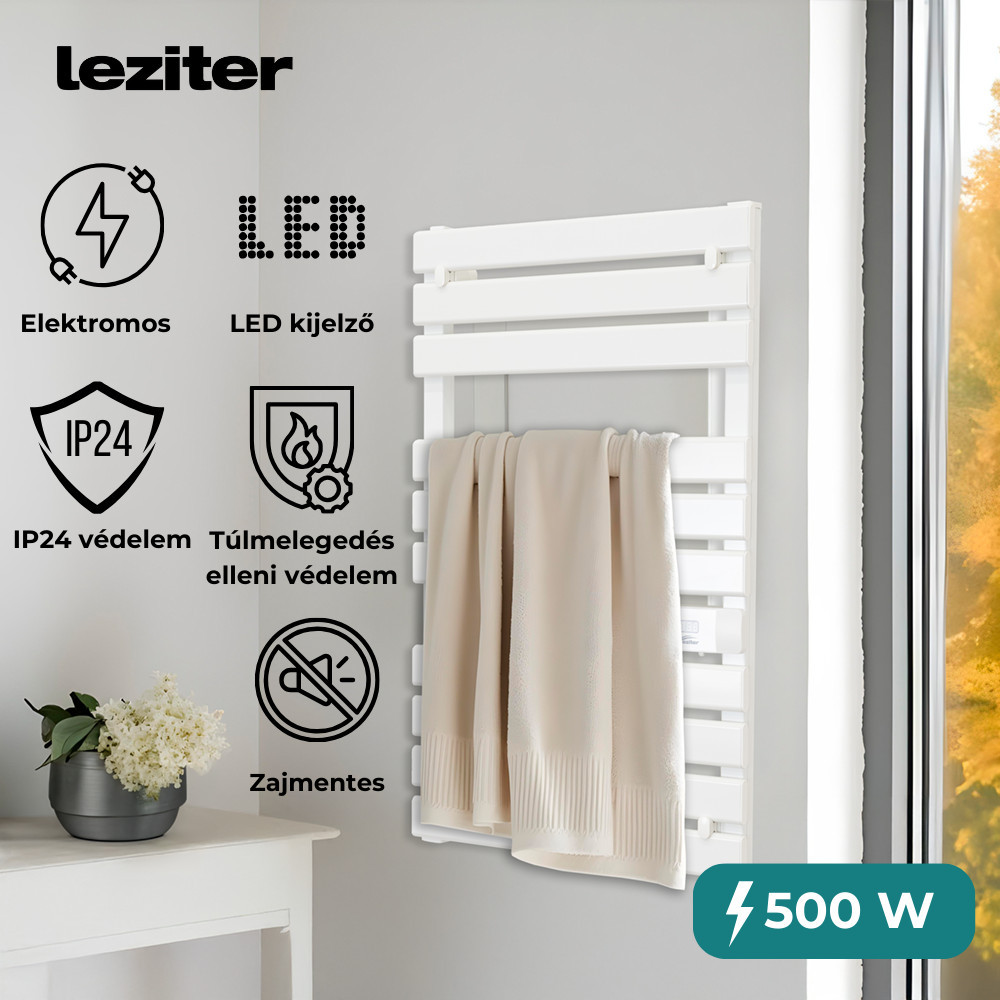 Leziter Radiator electric pentru prosoape 500W [3]
