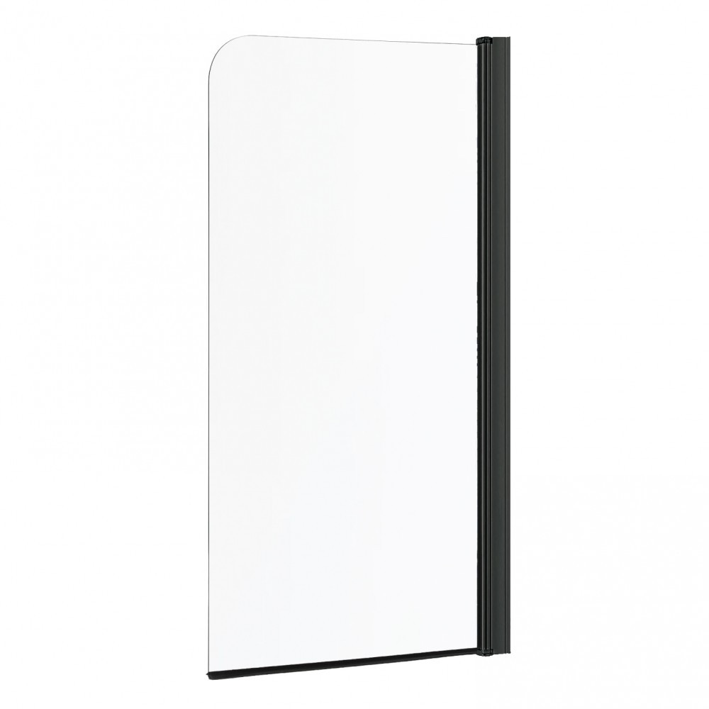 Paravan pentru cadă - Kerra Paravan de cadă Cristal 80x150 cm Negru