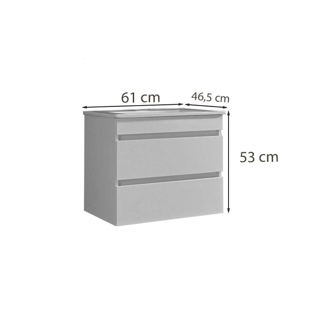 Leziter Masca chiuveta baie Cube 60 cu lavoar [2]