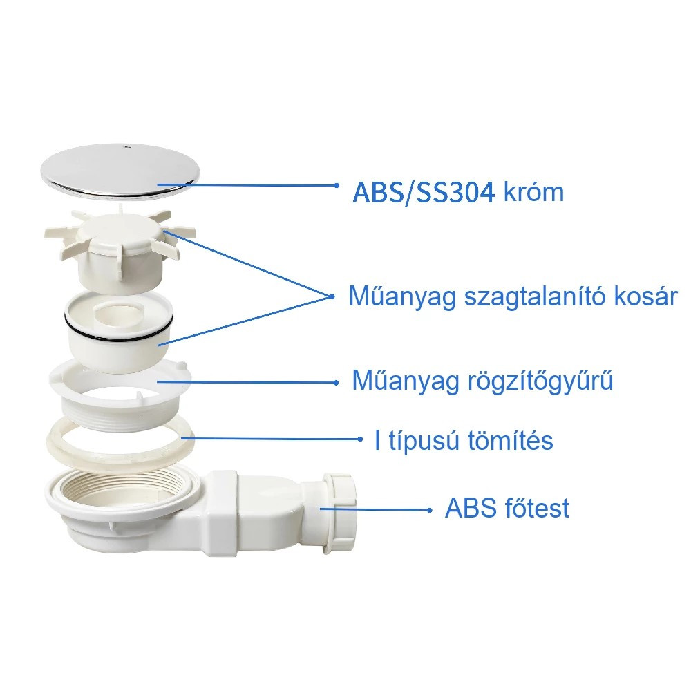 Leziter Sifon îngust pentru cădița de duș [7]