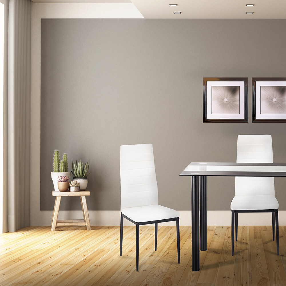 Leziter Scaun de masă Tino NOVA în alb și negru [2]