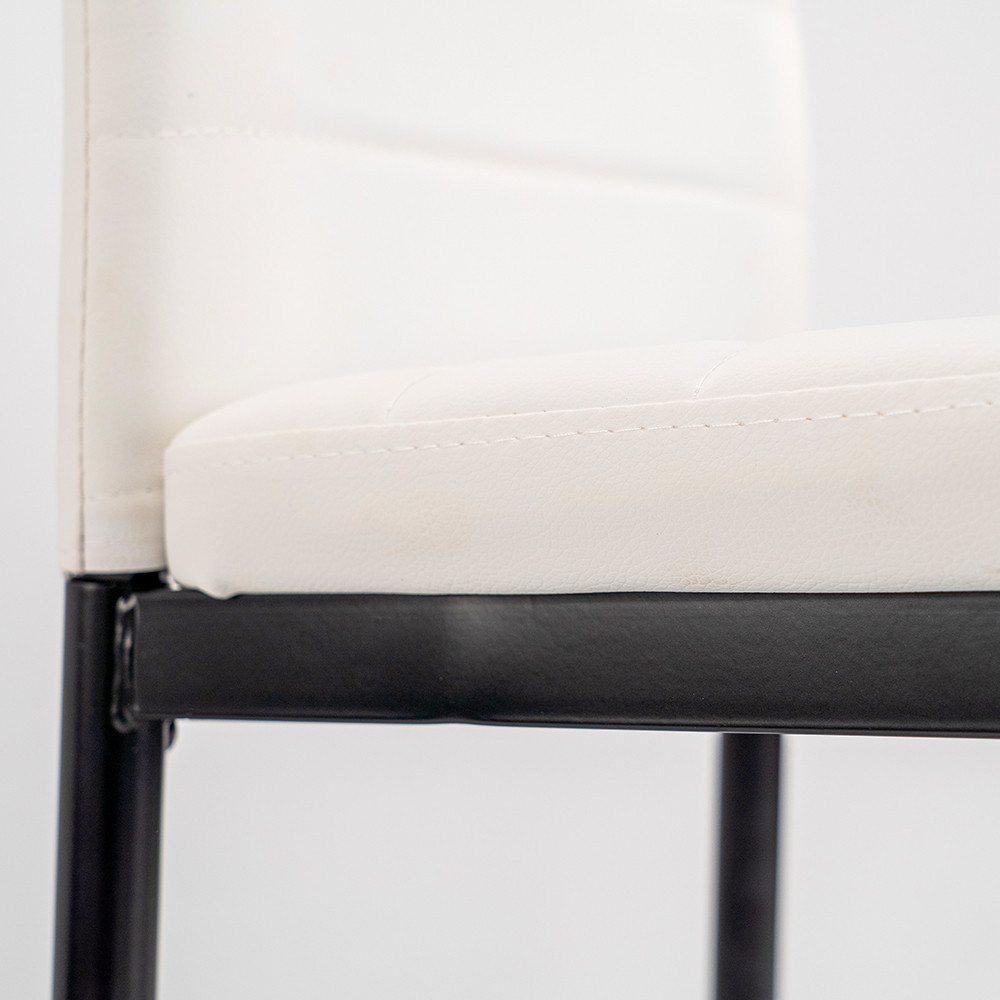 Leziter Scaun de masă Tino NOVA în alb și negru [9]